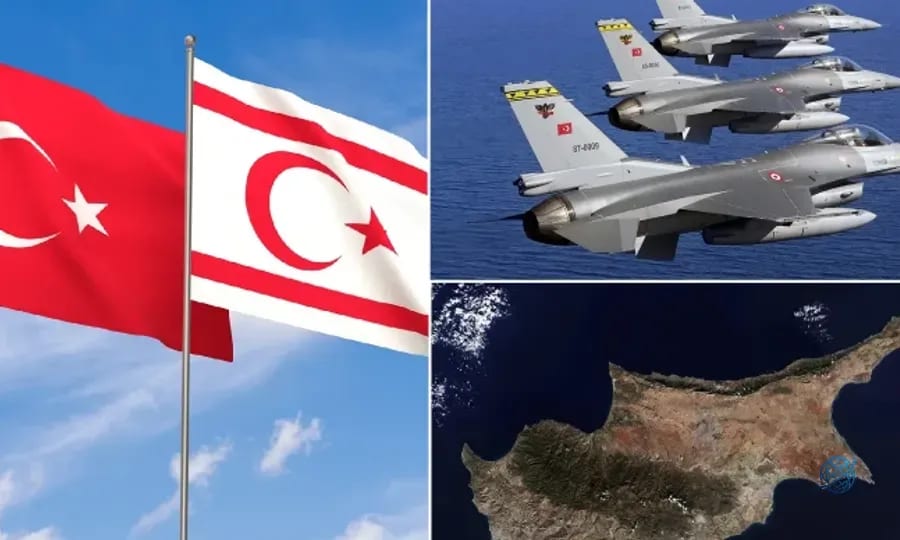 Küstah Rumlara 'Mehmetçik tepenizde' mesajı: Savaş uçakları peş peşe Kıbrıs'a havalandı