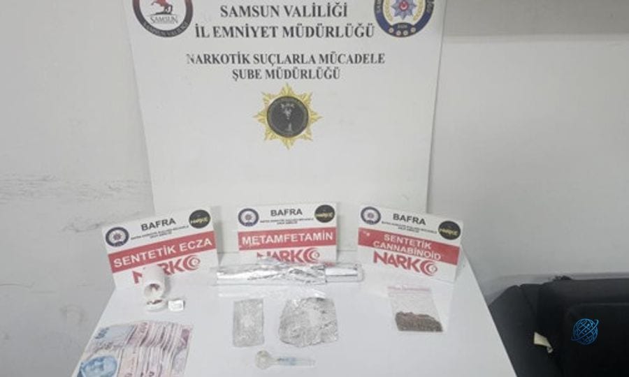 Bafra'da uyuşturucu operasyonu: 2 gözaltı