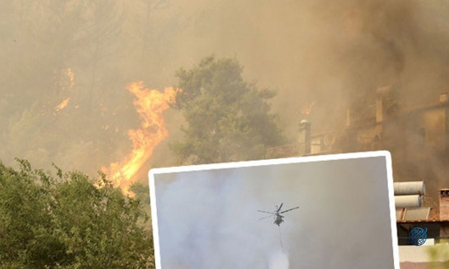 Fethiye'deki orman yangınında son durum: Havadan ve karadan müdahale sürüyor