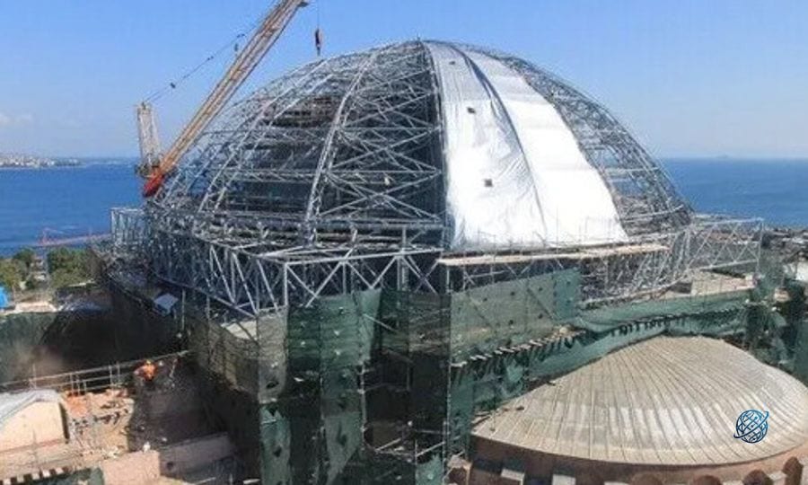 Ayasofya’nın ana kubbesinde yeni güncelleme: Kubbenin gerçek halini ilk kez göreceğiz