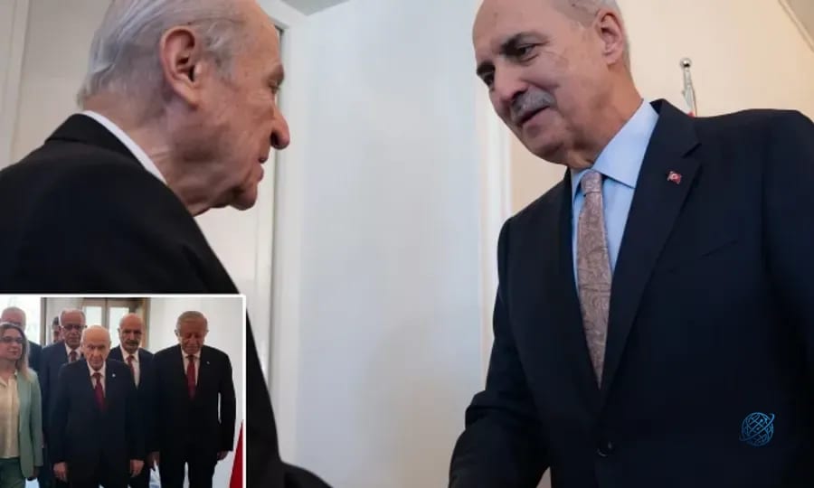 TBMM Başkanı Kurtulmuş Bahçeli'yi ziyaret etti