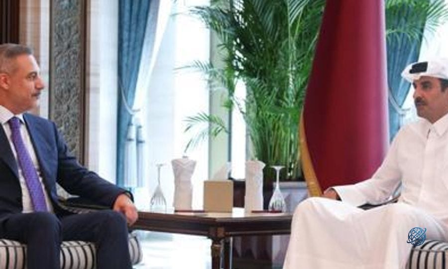 Dışişleri Bakanı Hakan Fidan, Katar Emiri Al Sani tarafından kabul edildi
