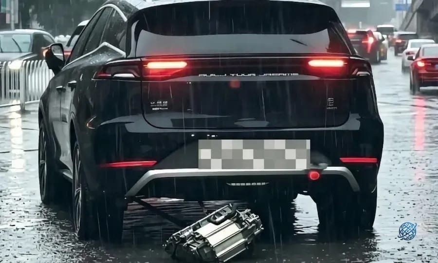 Motoru Düşen BYD Otomobili Ortalığı Karıştırdı