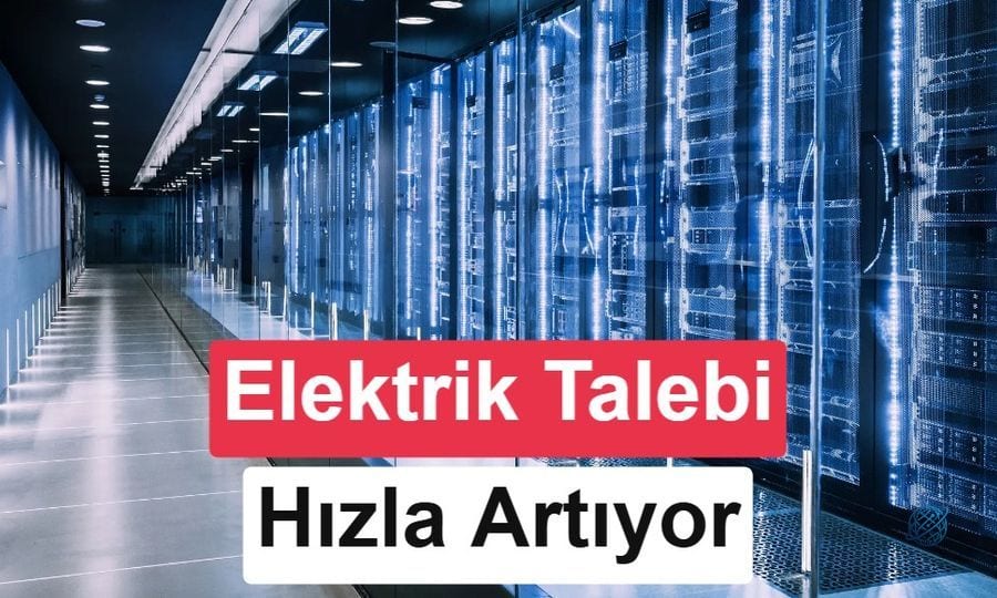 Veri merkezlerinin elektrik tüketimi 4 kat artacak