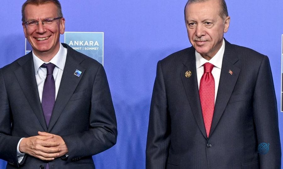 Cumhurbaşkanı Erdoğan, Rinkevics ile görüştü
