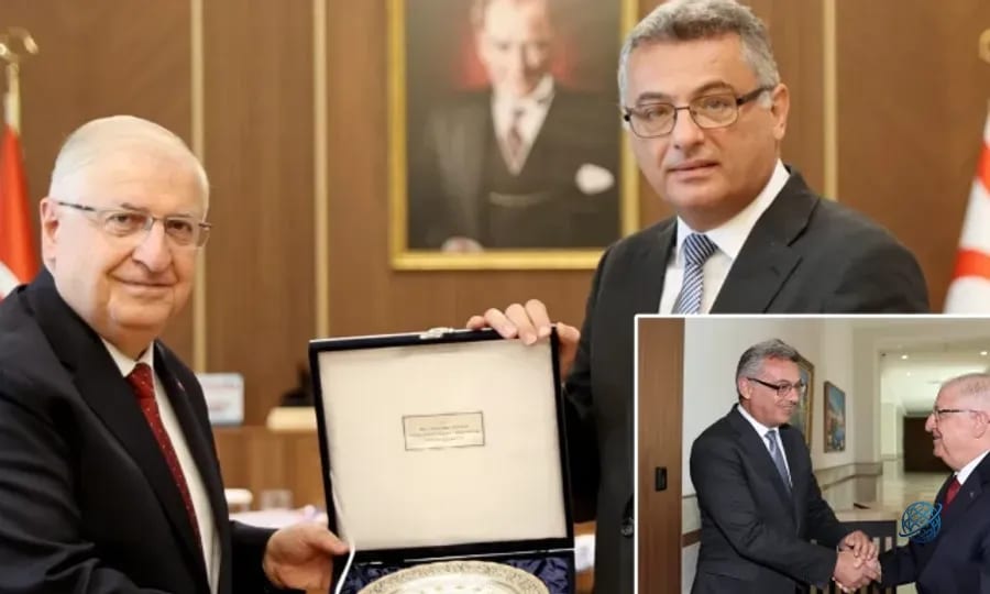 Bakan Güler KKTC Cumhurbaşkanı Erhürman ile görüştü