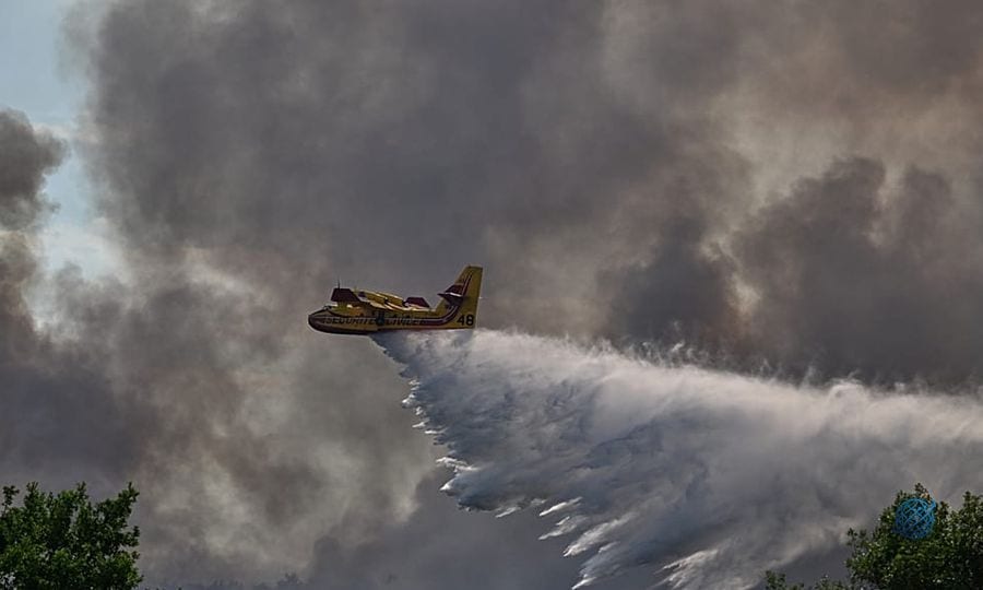Fransa'nın güneydoğusunda orman yangını büyüdü, itfaiye alevlere müdahale etti