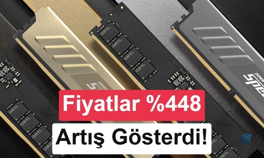 DDR5 bellek fiyatları rekora koşuyor: Yıldan yıla 5 kat artış