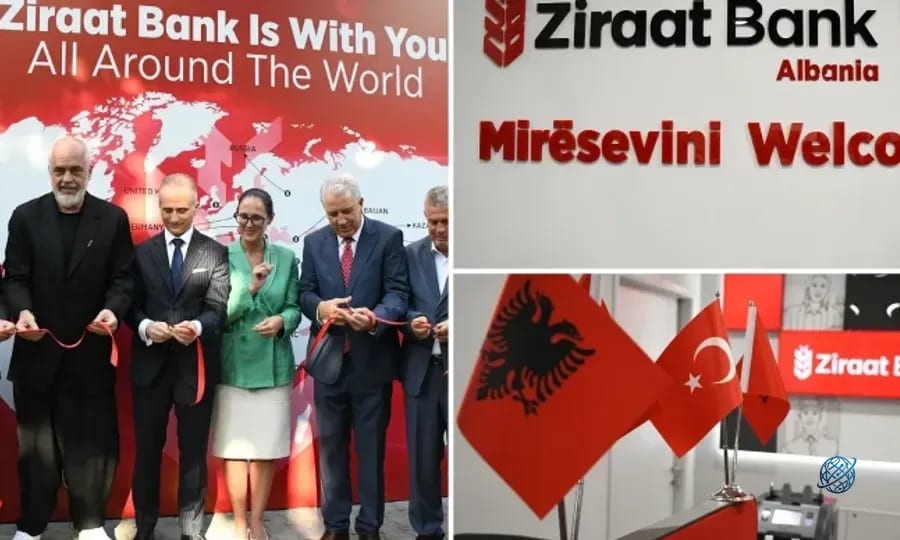 Arnavutluk'un başkenti Tiran'da Ziraat Bankası şubesi açıldı