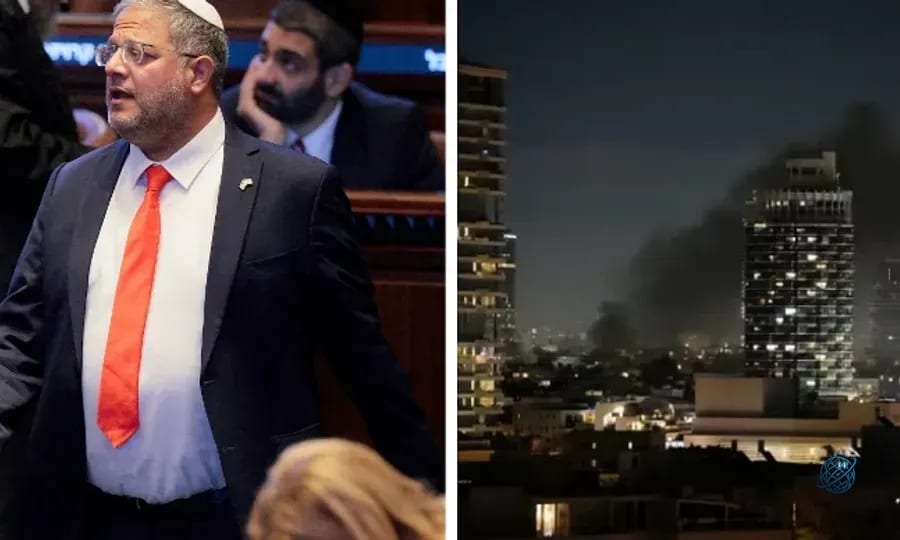 Soykırımcı İsrailli Bakan Ben-Gvir'in evinin yakınına dron düştü