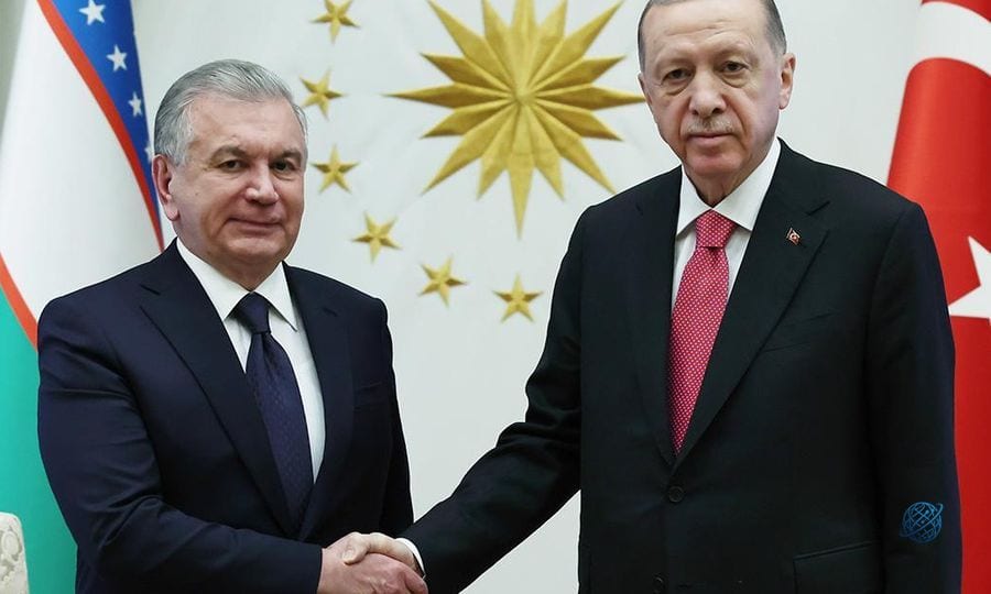 Cumhurbaşkanı Erdoğan, Özbekistan Cumhurbaşkanı Mirziyoyev ile görüştü