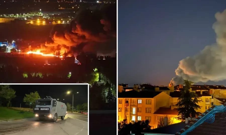 Eskişehir’de TUSAŞ yerleşkesinde yangın