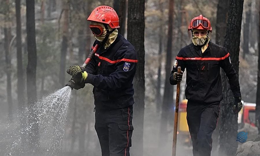 Fransa'da orman yangınları temmuz ortasında rekor seviyeye ulaştı