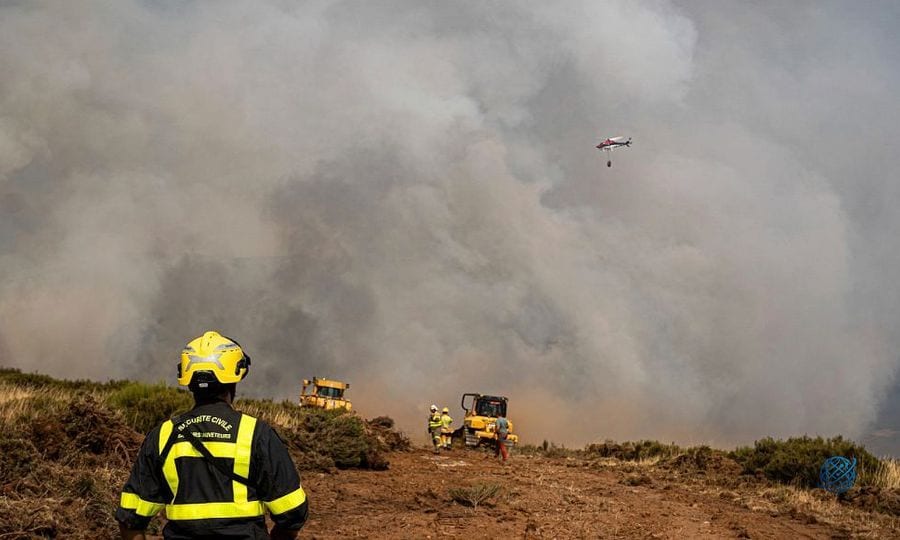 Hava görüntüleri İspanya'daki La Mierla yangınının boyutunu gösterdi
