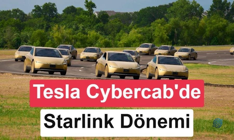 Tesla Cybercab'e Starlink geliyor: 375 Mbps uydu interneti yolda