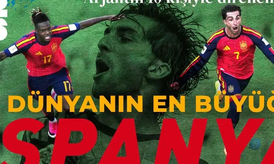 Arjantin 10 kişiyle direnemedi... Dünya Kupası'nda şampiyon İspanya!
