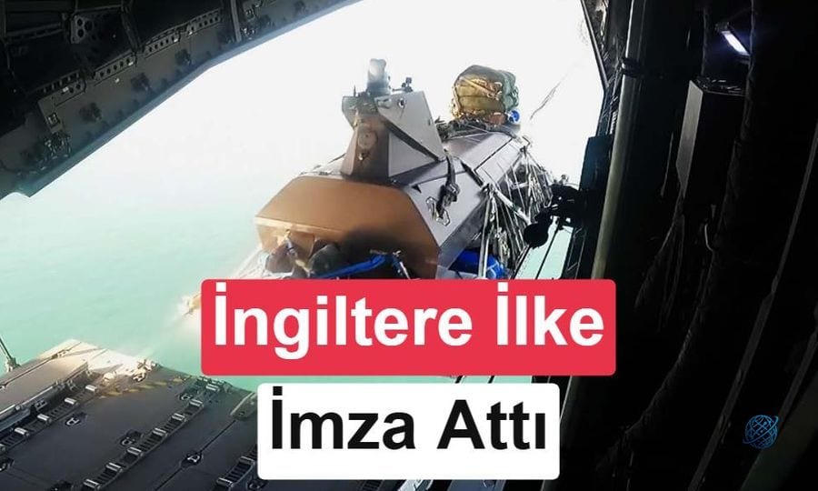Tarihte bir ilk: Otonom insansız deniz aracı askeri uçaktan denize bırakıldı