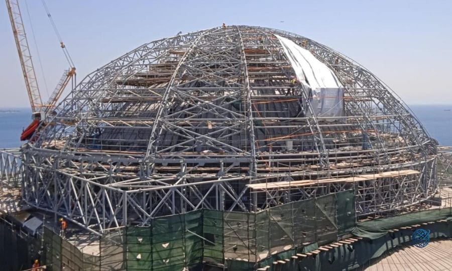 Ayasofya'nın ana kubbesinde restorasyon çalışmaları sürüyor
