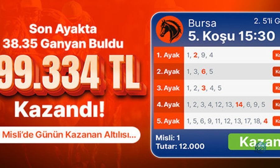 Son ayakta 38.35 ganyan buldu 599.334 tl kazandı! İşte Misli’de günün kazanan altılısı…